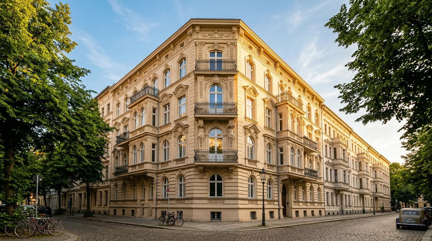 Berliner Altbauwohnung nach Virtual Staging mit modernem Interieur