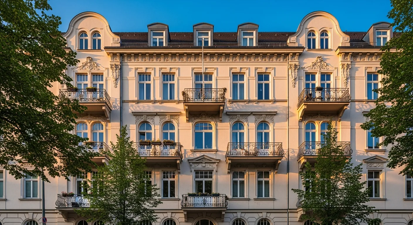 Luxuriös eingerichtetes Wohnzimmer nach Virtual Staging in München