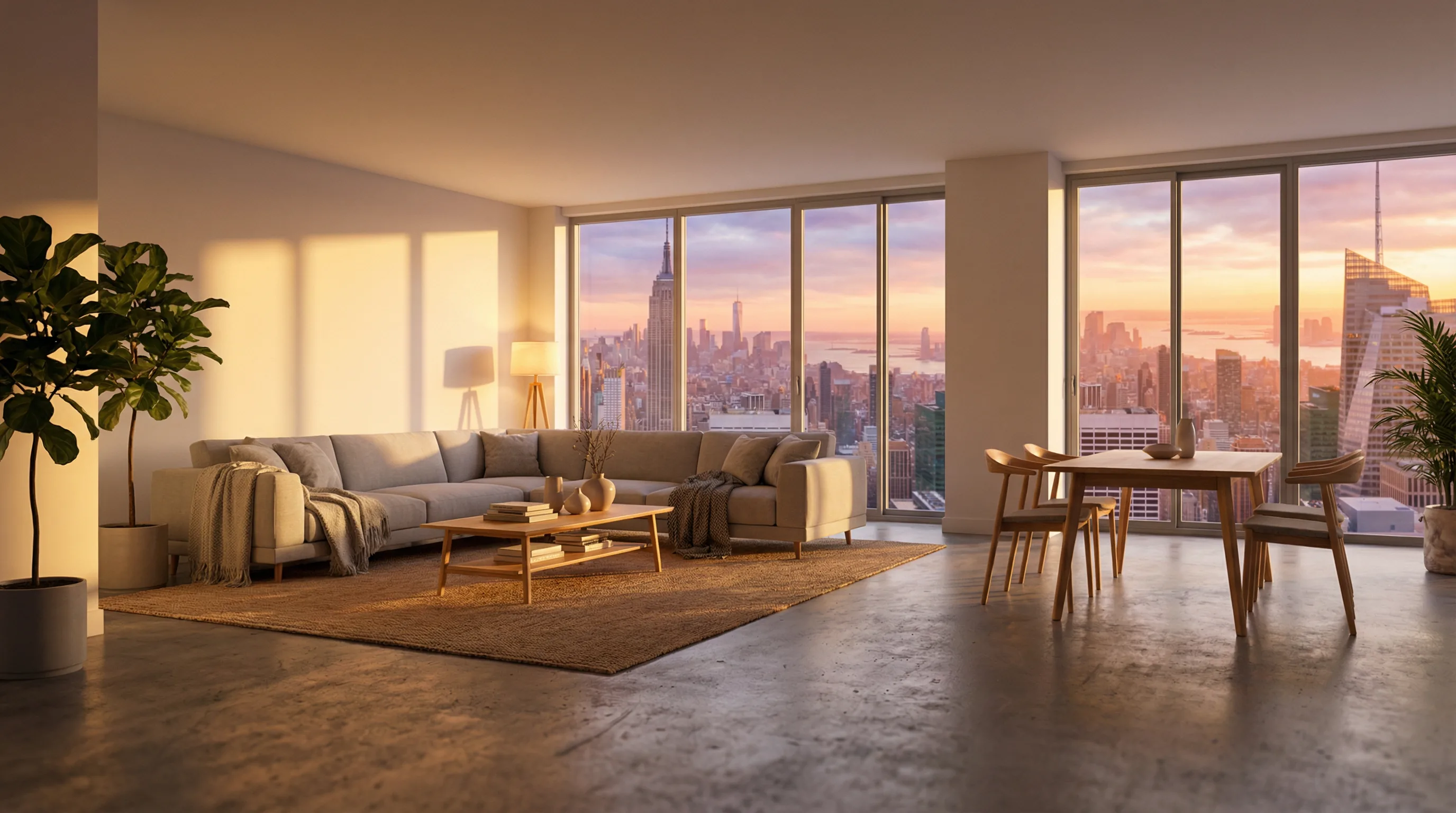 Gestagte Wohnung nach Virtual Staging